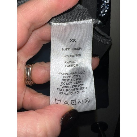 JOE'S JEANS The Evie Sequin Sweatshirt Size XS - Picture 7 of 7
